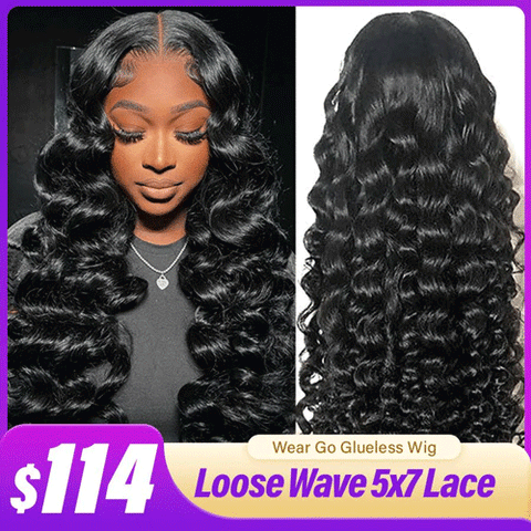 Loose Wave Glueless Wig