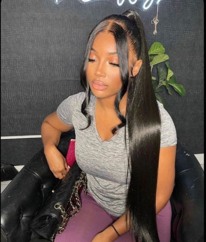 ponytail with bangs