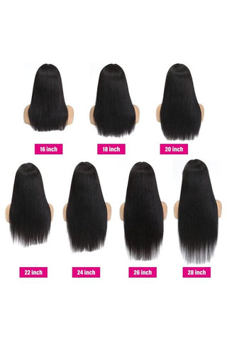 wig length chart 20 inch