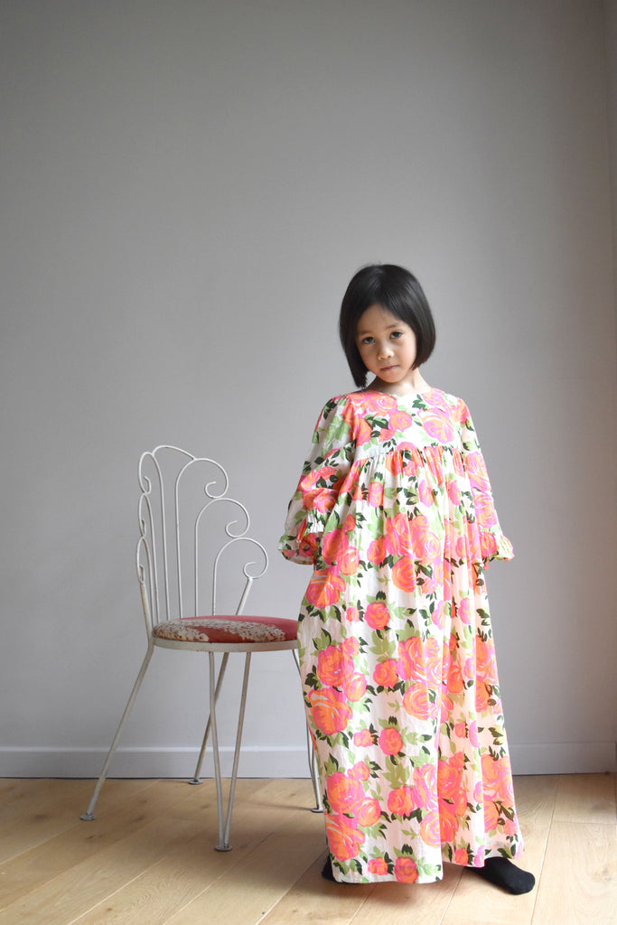 lulaland Fall No.15 Mirage collection. Girl wearing a beautiful flowery party dress