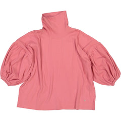 Girl's clothing. Pink knit turtleneck