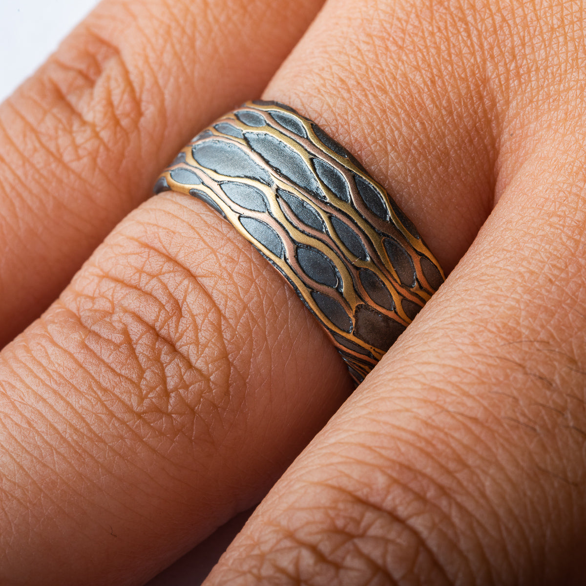 Custom Designed Cactus Patterned Ring