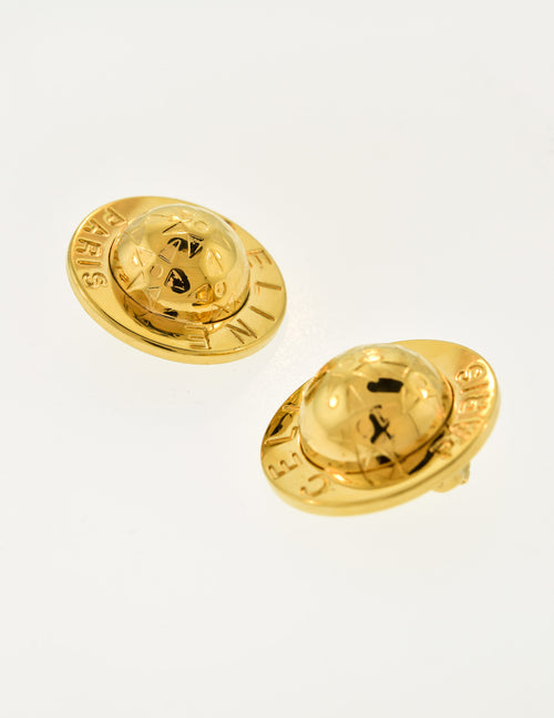 Celine Vintage Gold Star Globe Earrings – Amarcord Vintage Fashion