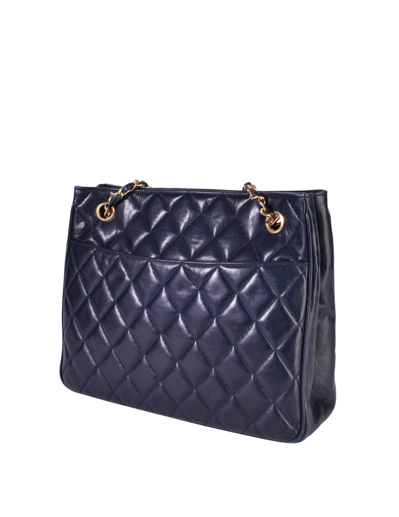 Deauville  MM  Tote  Blue  A67001  dct  Bag  CHANEL  Chain   Leather  Чехол для духов chanel  epvintage luxury Store  Canvas
