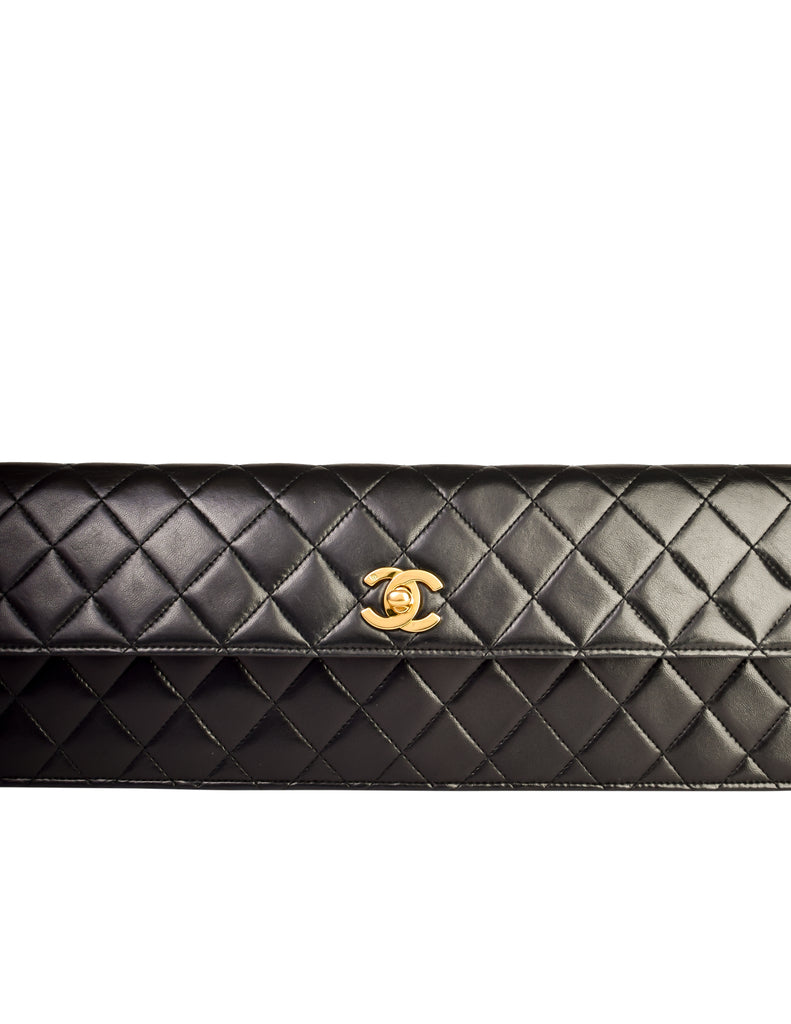 Chanel Vintage AW 1990 Long Matelasse Quilted Lambski – Amarcord Fashion