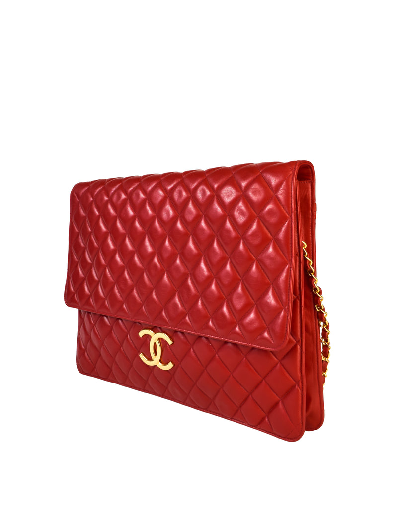 CHANEL Womens PreLoved Red Lamb Classic Flap 11 Bag Red One Size  Handbags Amazoncom