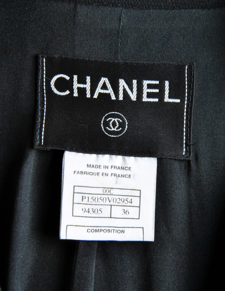 Chanel Vintage Black Wool Peplum Blazer – Amarcord Vintage Fashion