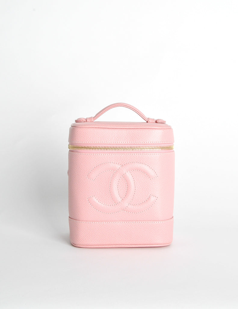 Chanel Vintage Baby Pink Cosmetic Case – Amarcord Vintage Fashion