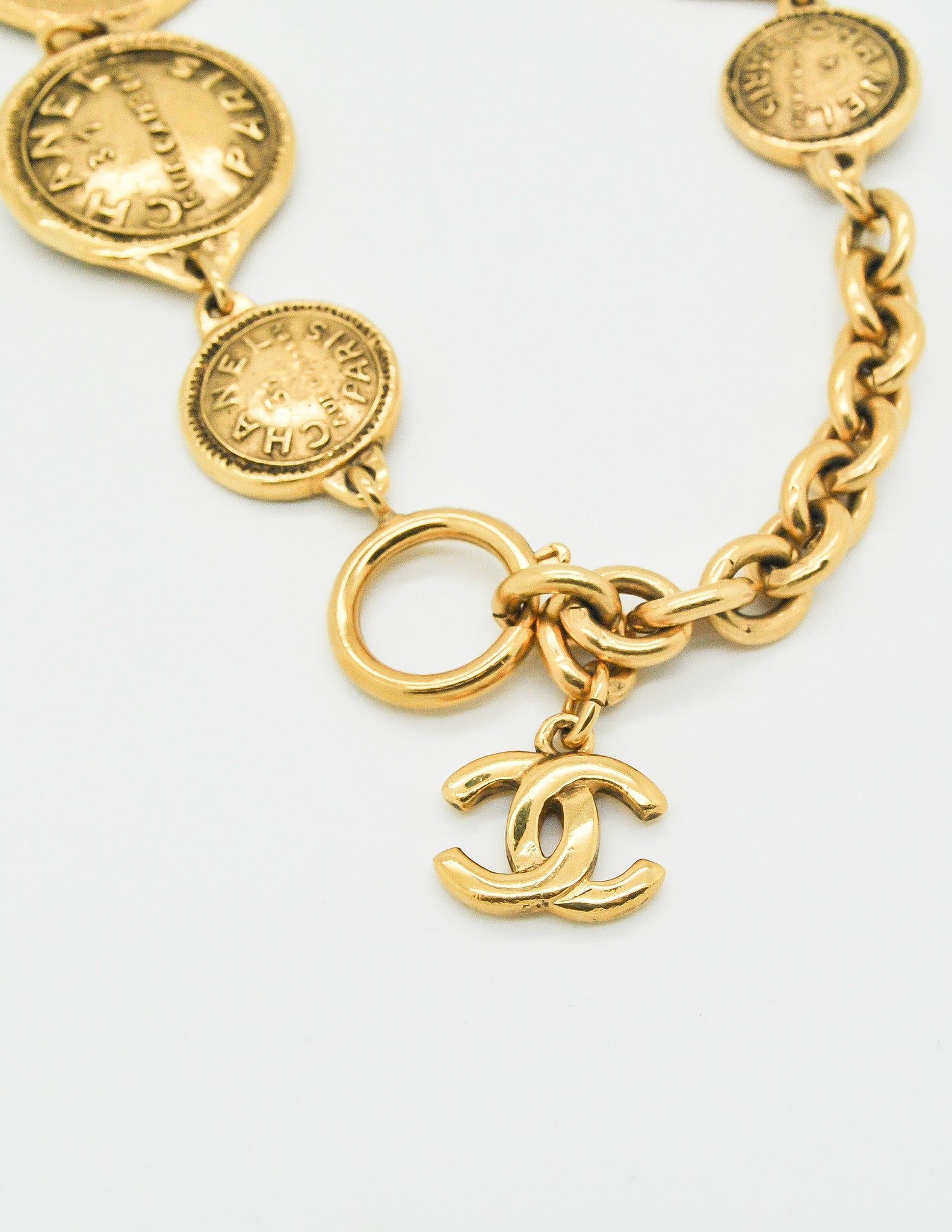 Chanel Vintage Gold 31 Rue Cambon Coin Medallion Necklace - from ...