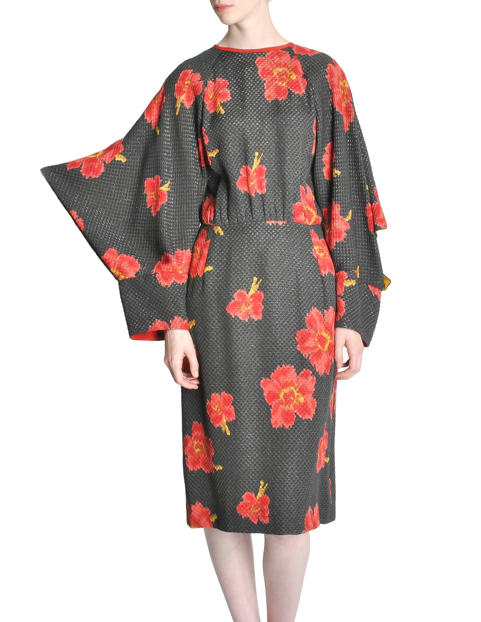 Chloe Vintage Floral Kimono Dress – Amarcord Vintage Fashion