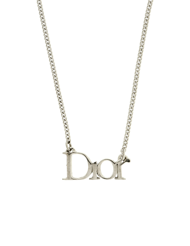 Christian Dior Reworked Mini DIOR Letter Necklace  sororité