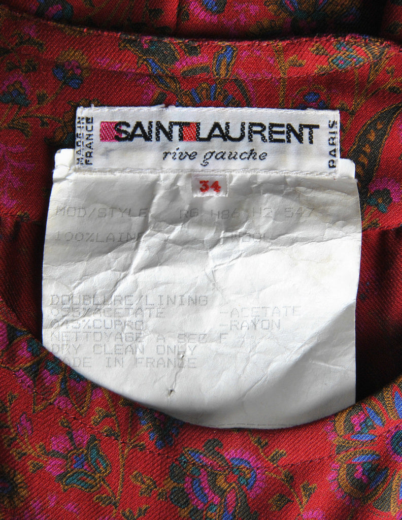 Saint Laurent Rive Gauche Vintage Floral Dress – Amarcord Vintage Fashion