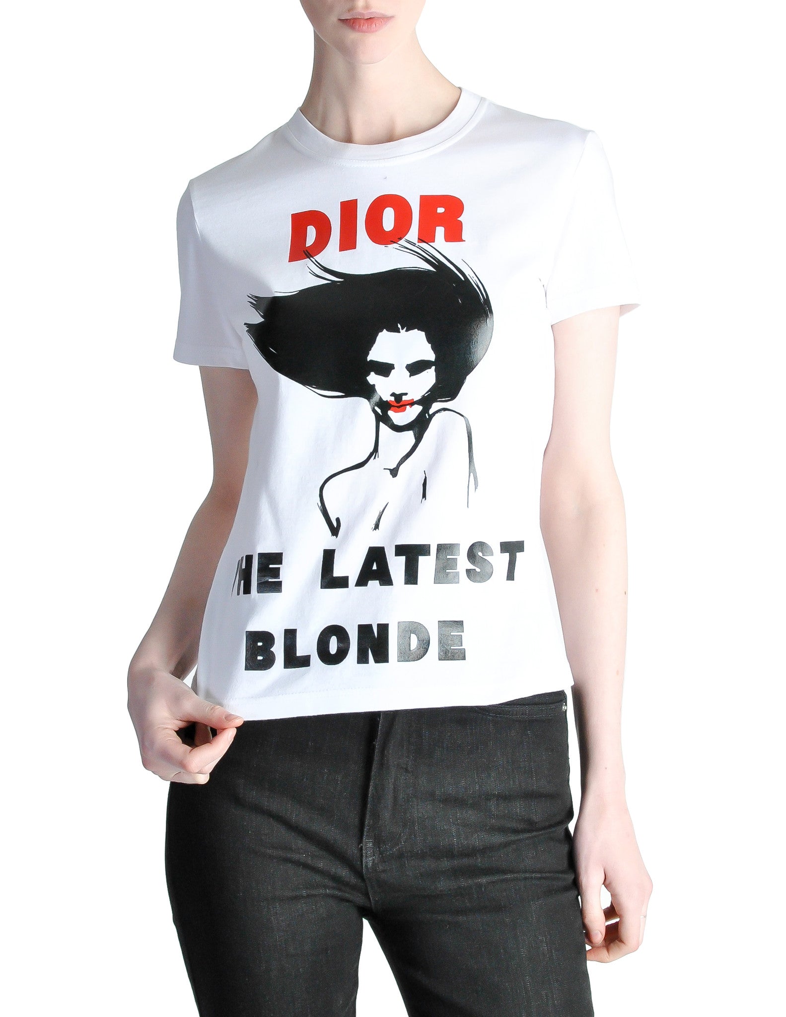 Christian Dior Vintage 'Dior The Latest Blonde' T-Shirt ...