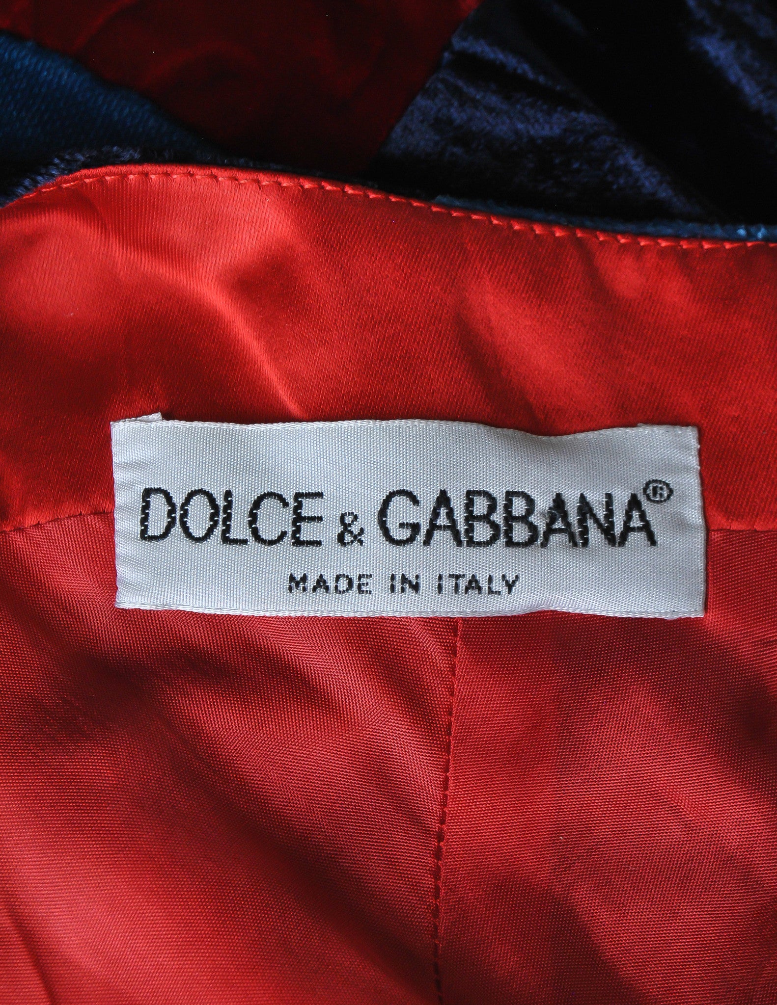 Dolce & Gabbana Vintage Patchwork Velvet Maxi Dress - from Amarcord ...
