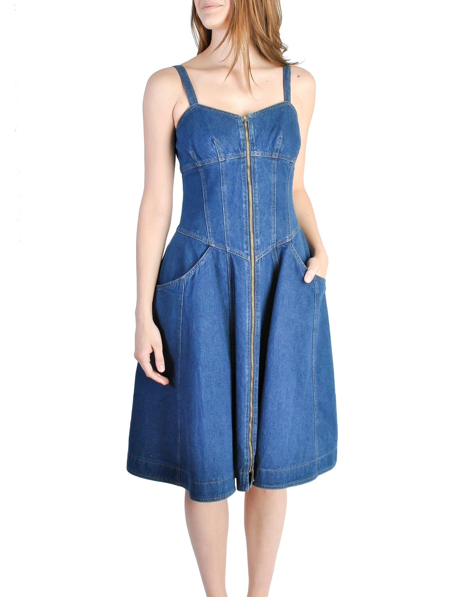 vintage jean dress