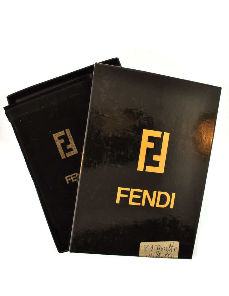 Fendi Vintage Red Monogram Logo Cigarette Card Case – Amarcord Vintage ...