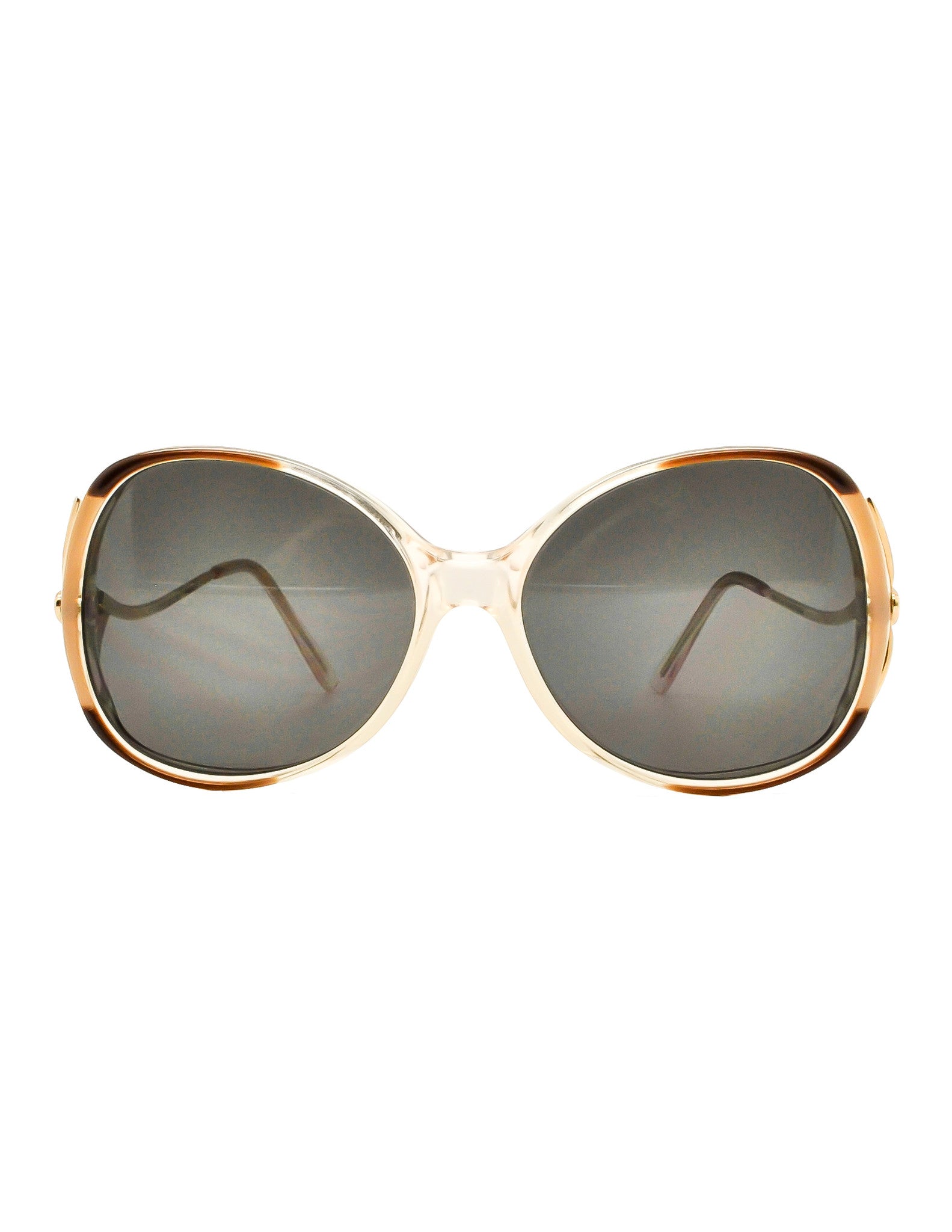 Givenchy Vintage 1970s Brown & Gold 'Panache' Sunglasses - from ...