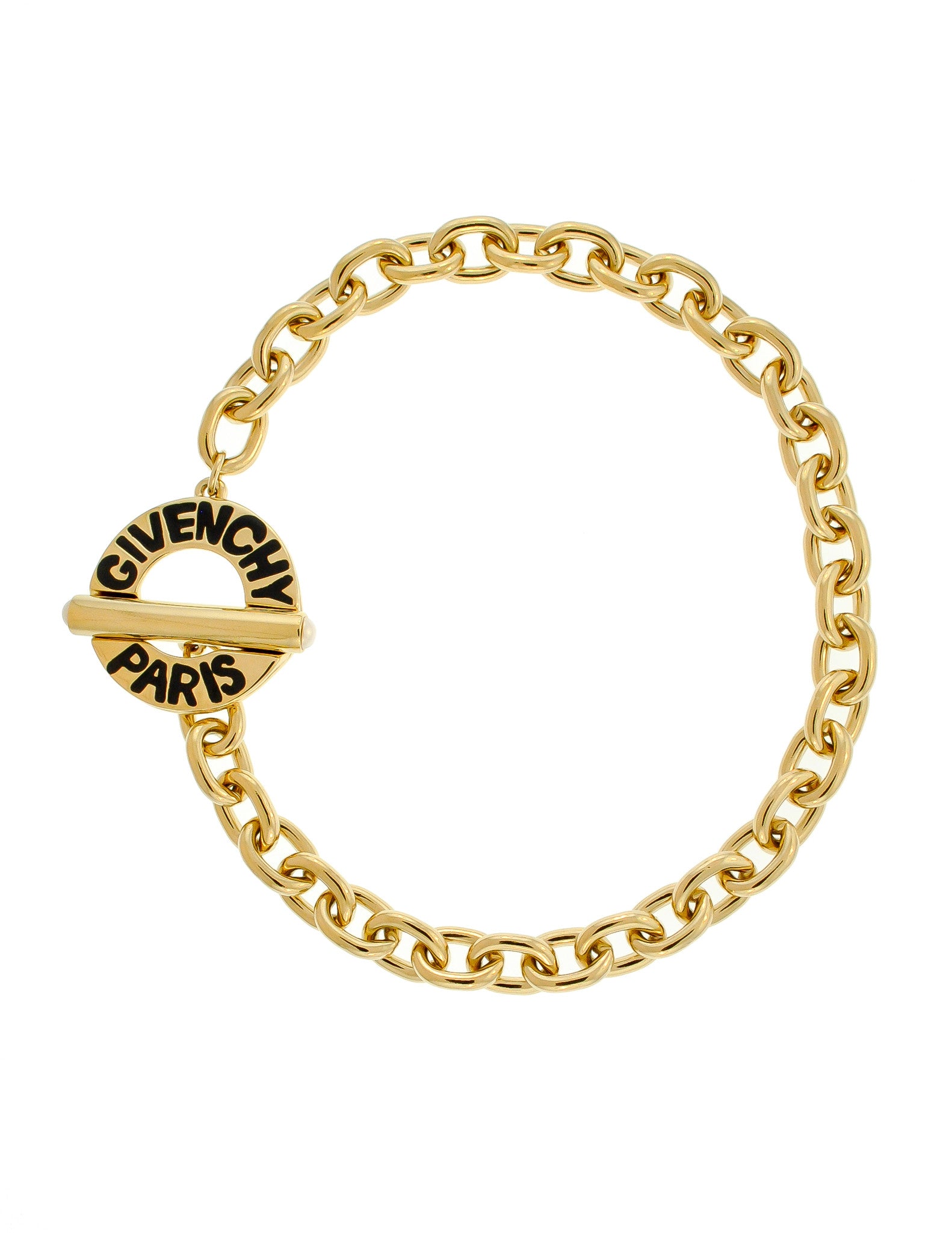Givenchy Vintage Gold Chain Logo Toggle Choker Necklace – Amarcord Vintage  Fashion