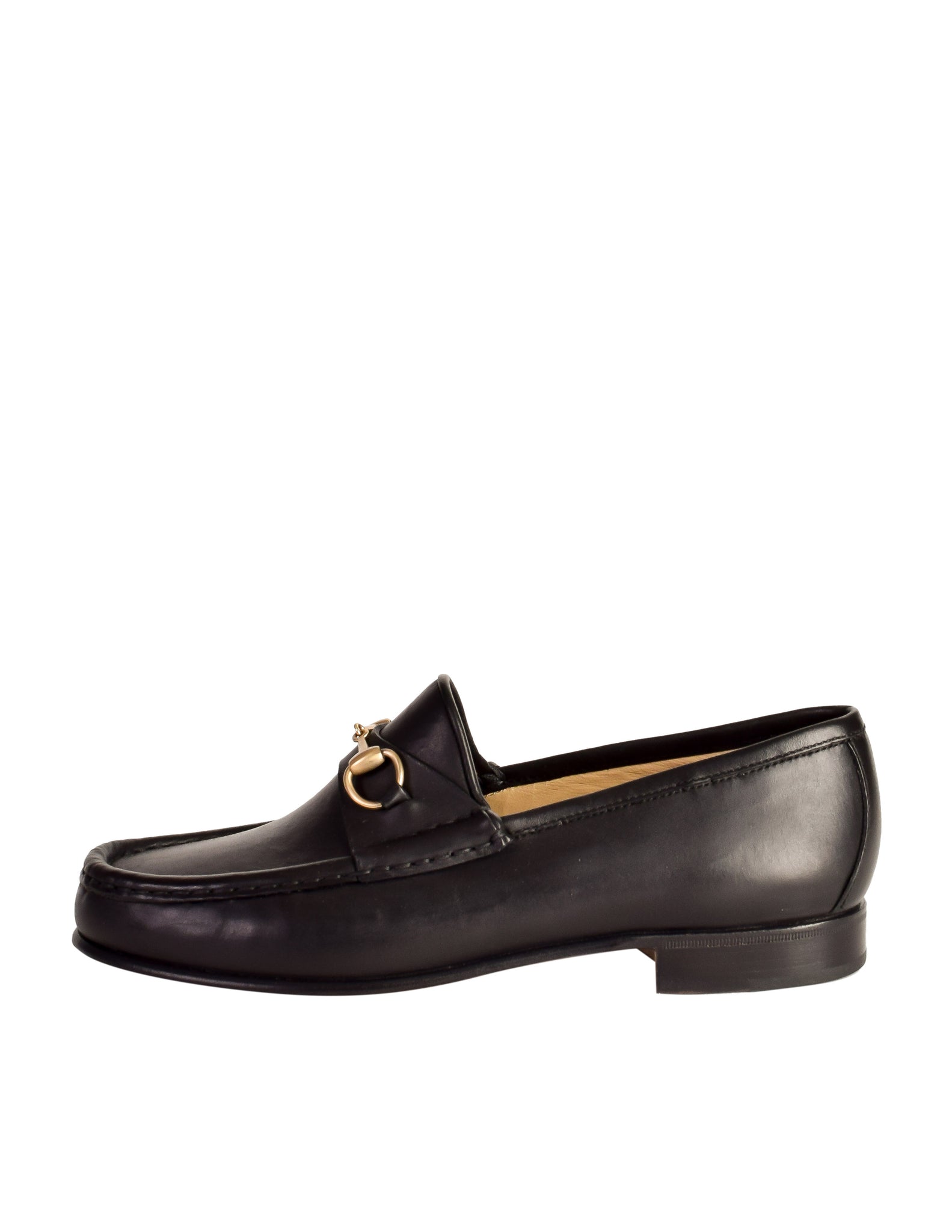 Gucci Vintage Black Leather Horsebit Moccasin Loafer Shoes – Amarcord ...