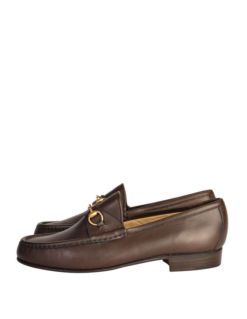 Gucci Vintage Brown Leather Moccasin Loafer – Amarcord Vintage Fashion