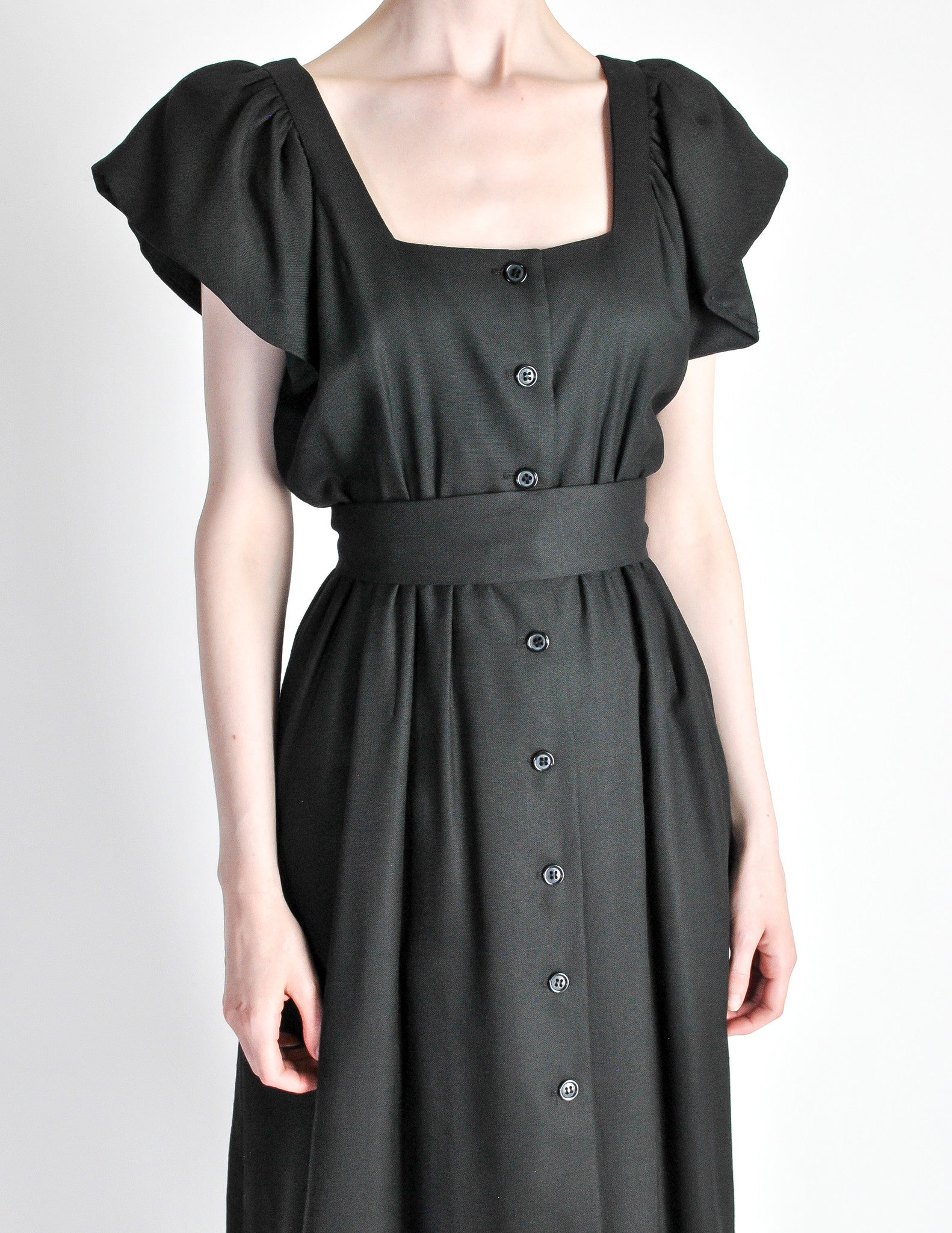 button up dress vintage