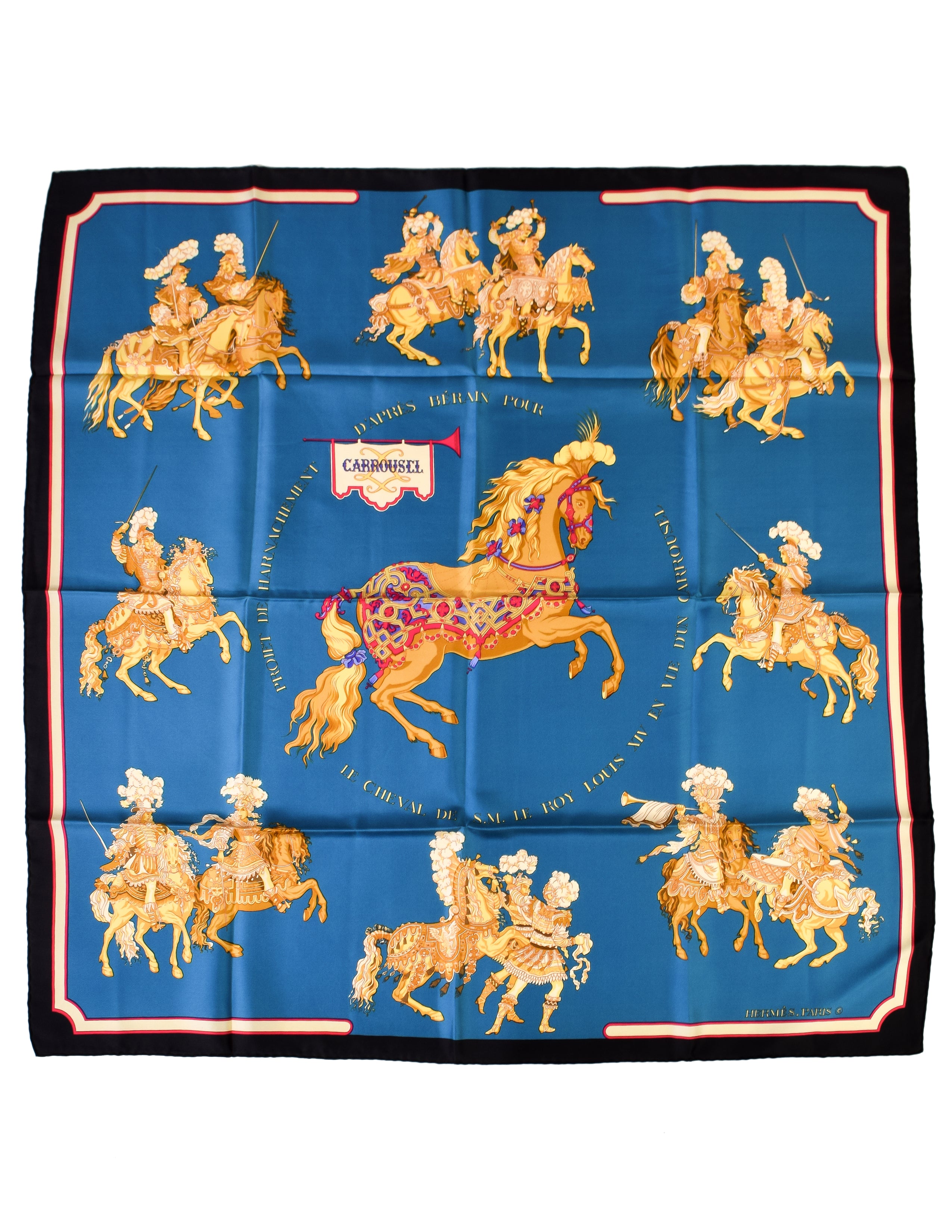 vintage hermes equestrian scarf