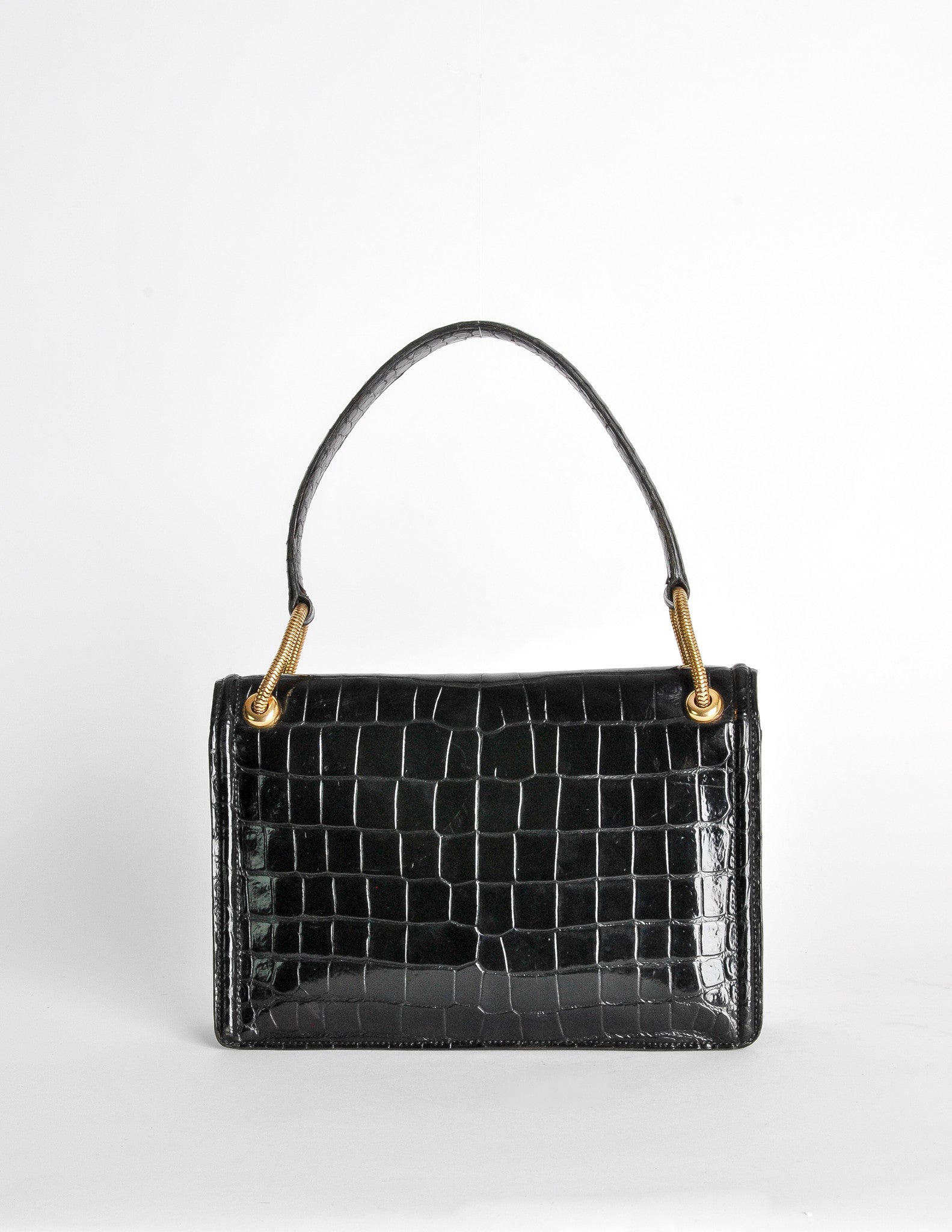 crocodile skin purse