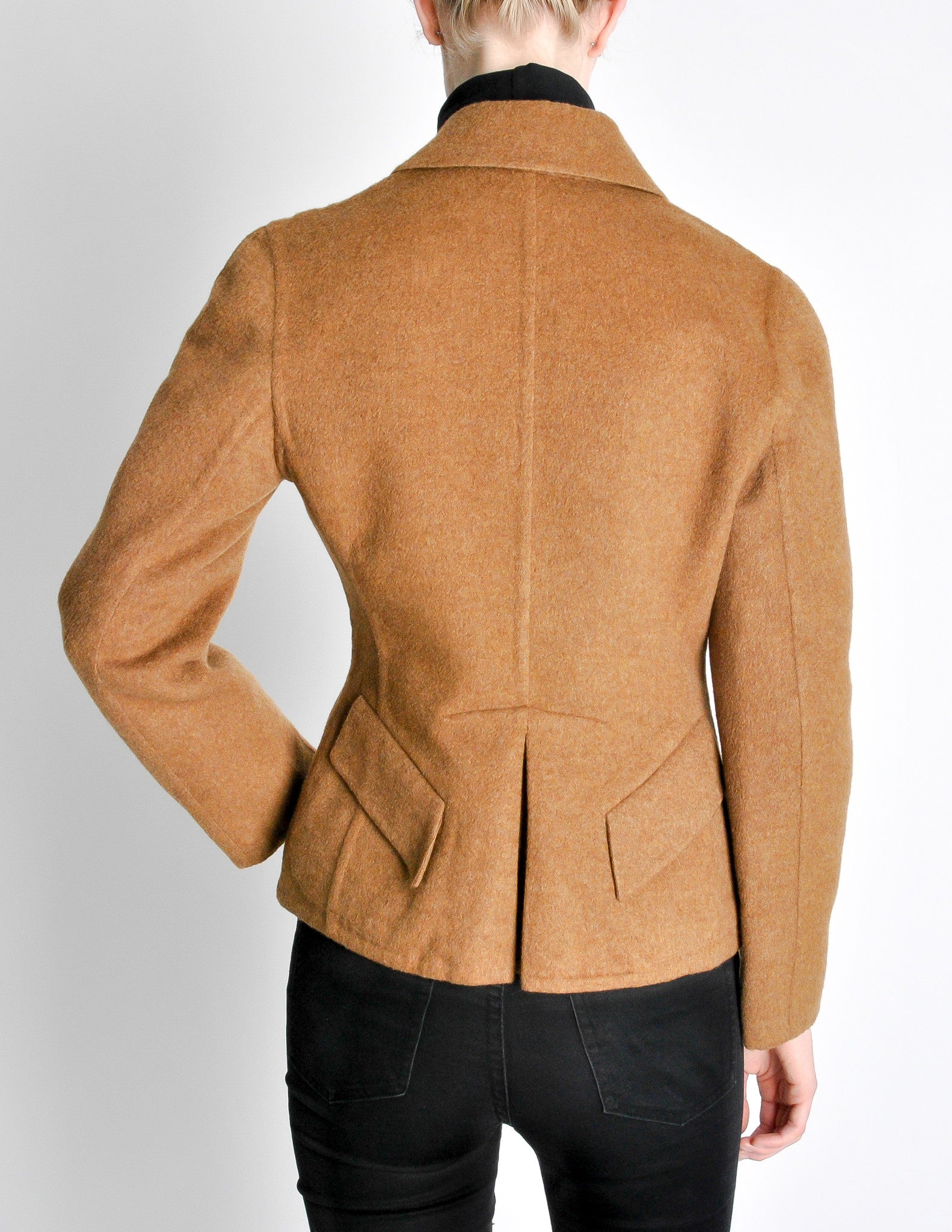 Hermès Vintage Caramel Brown Cashmere Blazer Riding Jacket - from ...