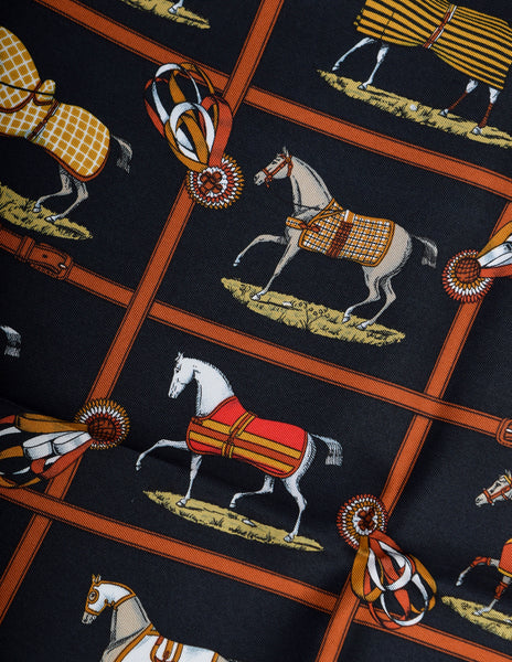Hermes Vintage Petits Chevaux Equestrian Horse Silk Scarf – Amarcord ...