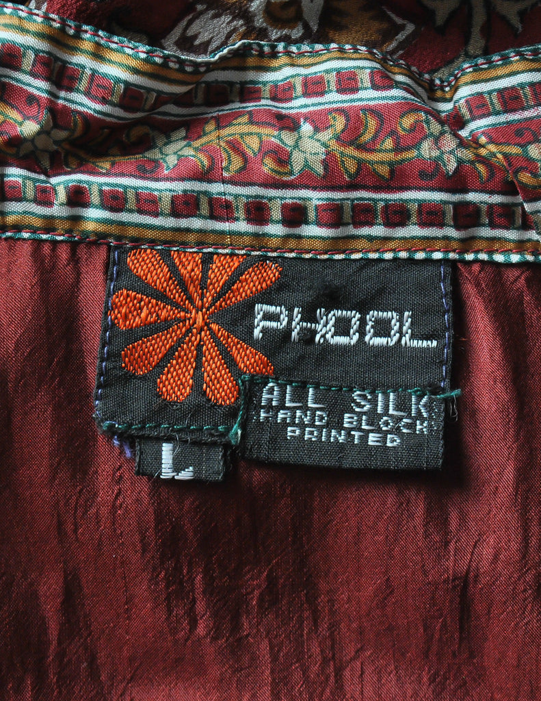 Phool Vintage Indian Silk Block Print Tent Dress – Amarcord Vintage Fashion