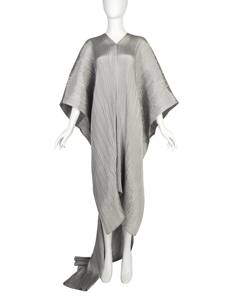 Pleats Please by Issey Miyake Vintage Silver Dramatic Madame T