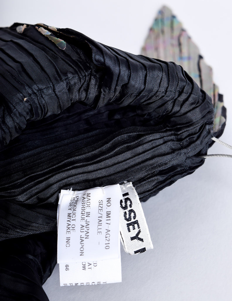 Issey Miyake Vintage Black & Gold Iridescent Pleated Bag – Amarcord ...