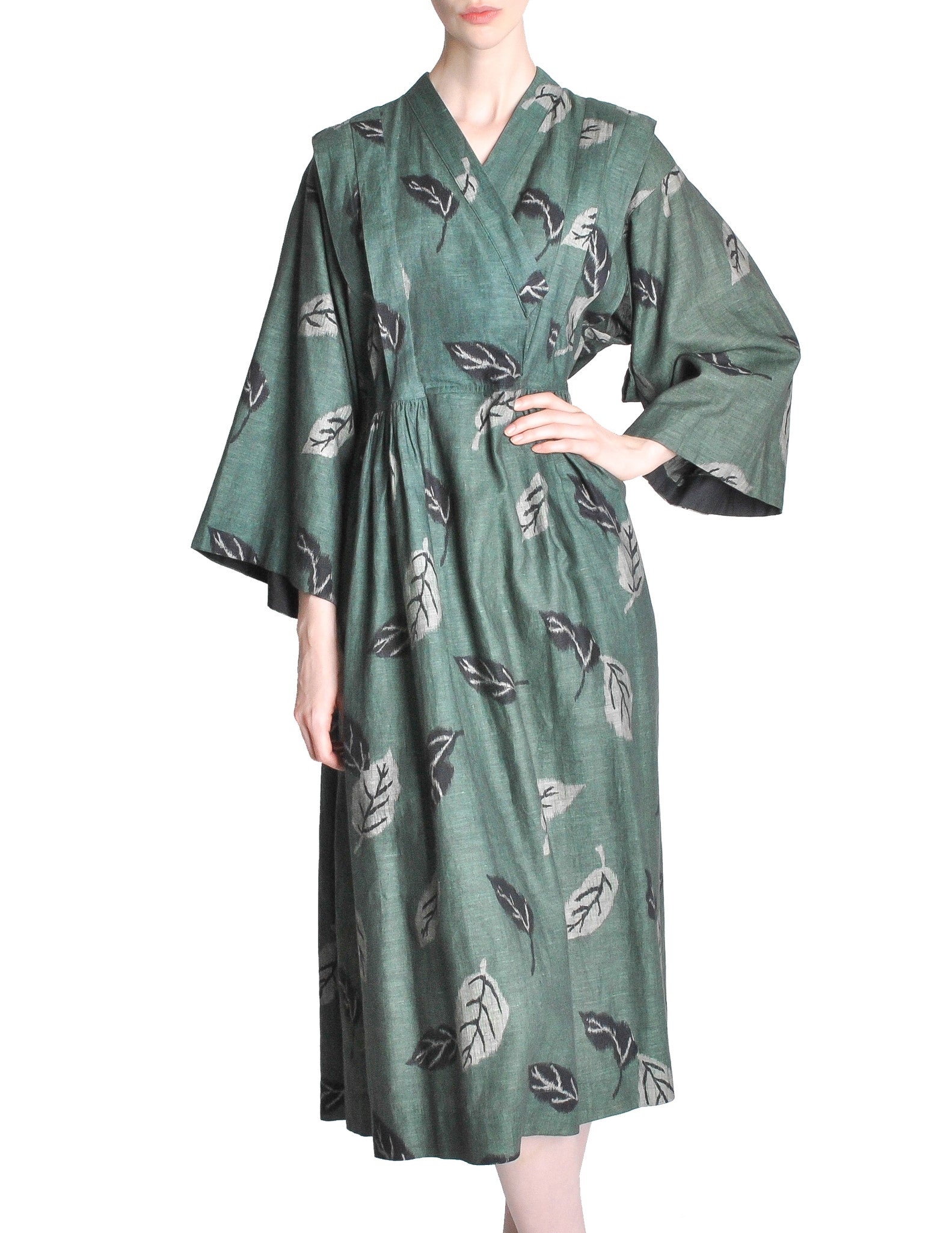kenzo green dress