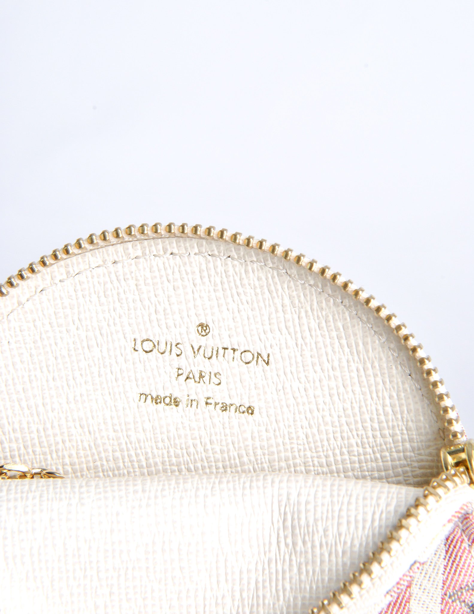 Louis Vuitton Striped Monogram Coin Purse Wallet - from Amarcord Vintage Fashion