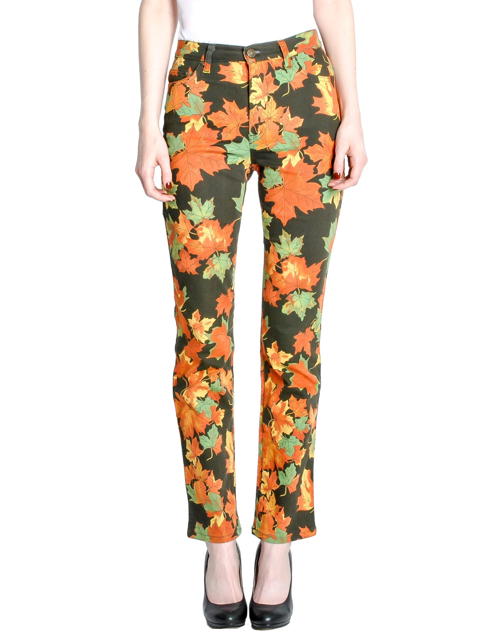 moschino pattern jeans