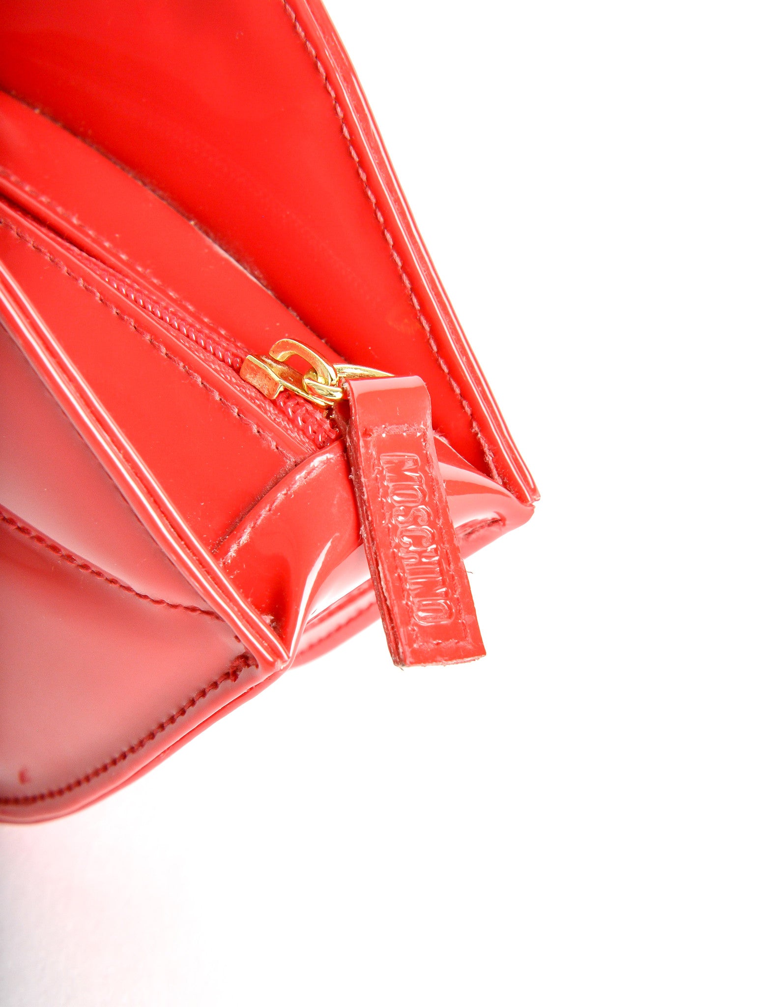 moschino clutch red