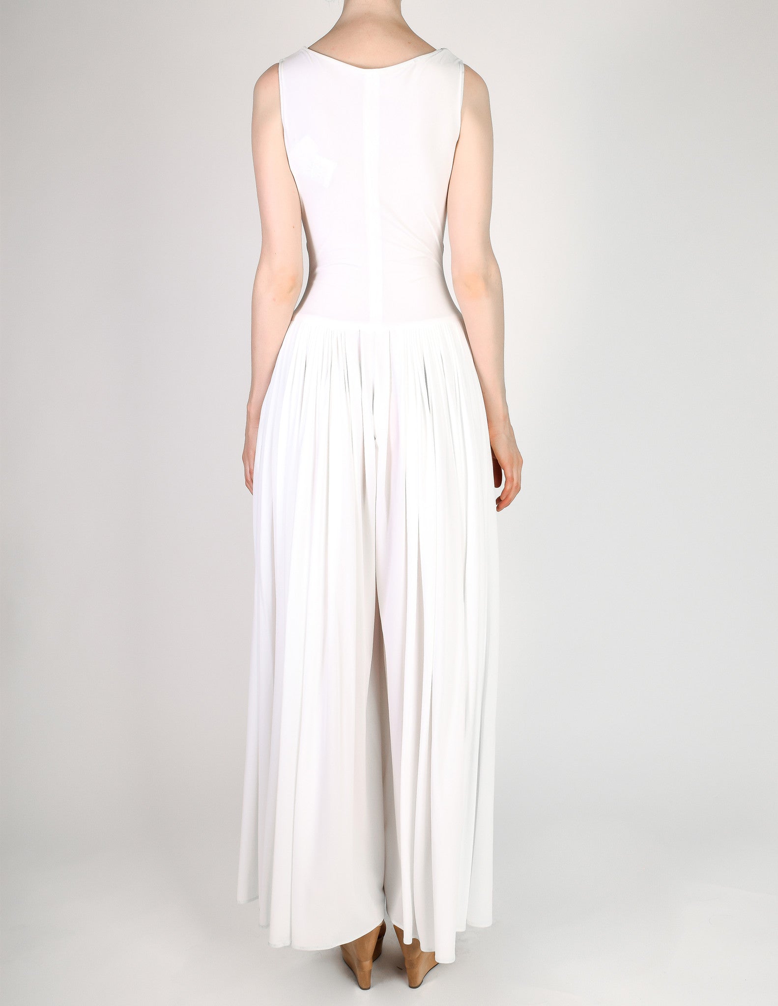 norma kamali white jumpsuit