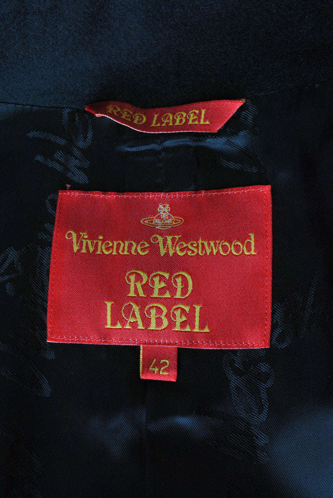 Vivienne Westwood Red Label Black Wool Draped Coat – Amarcord Vintage ...