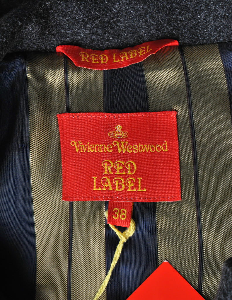 Vivienne Westwood Red Label Grey Felted Wool Coat – Amarcord Vintage ...