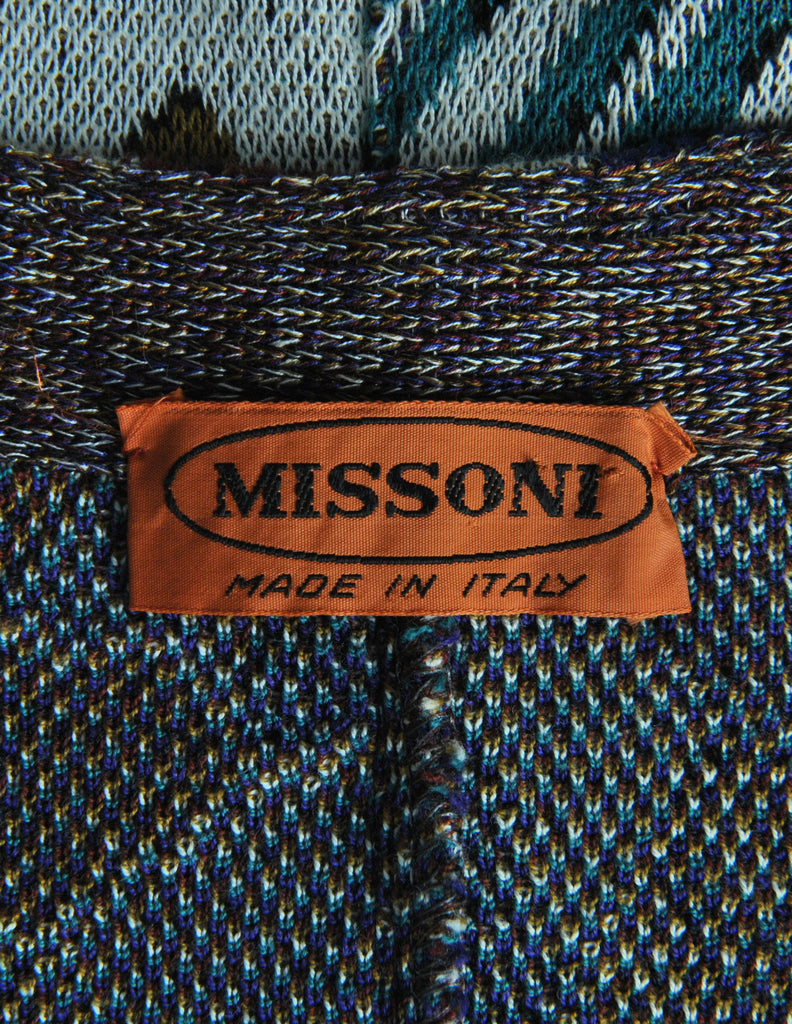 Missoni Vintage 'Patchwork' Print Knit Cardigan Sweater – Amarcord ...