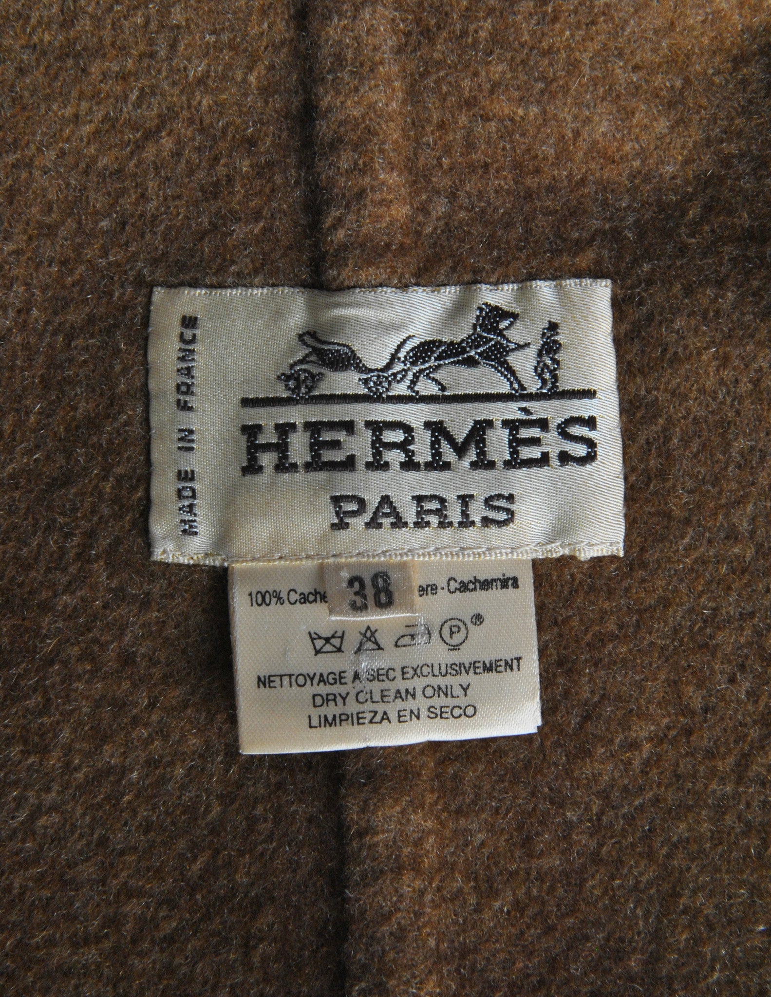 Hermès Vintage Caramel Brown Cashmere Riding Jacket - from Amarcord ...