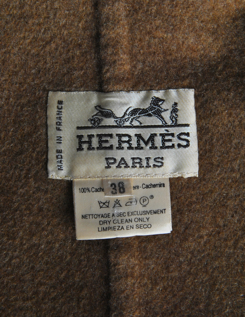 Hermès Vintage Caramel Brown Cashmere Blazer Riding Jacket – Amarcord ...