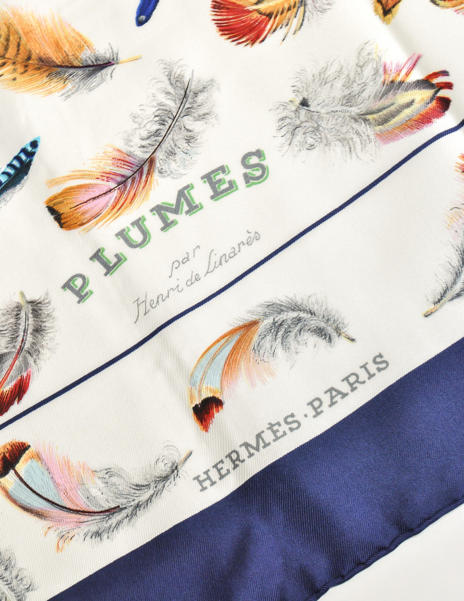 hermes plumes scarf