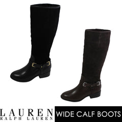 ralph lauren boots wide calf