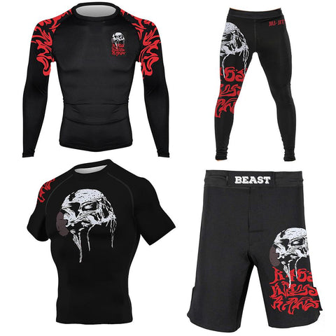 Ultimate Combo - Death by Samurai Rash Guard + Spats + Grappling Shorts —  JR ATHLETIC APPAREL