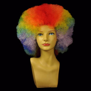 rainbow afro wig