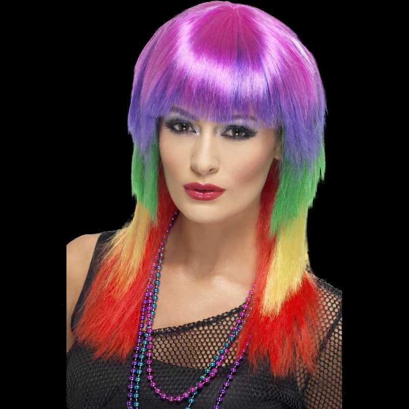 costumes with colored wigs