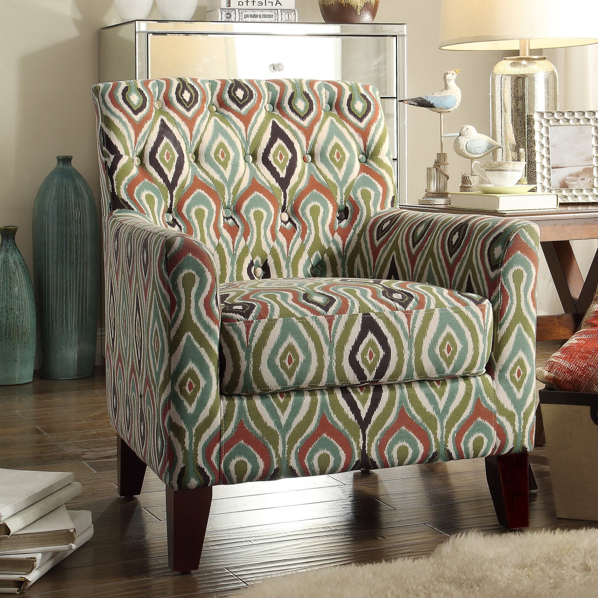 aztec print armchair