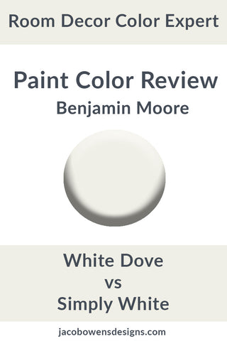 Benjamin Moore Simply White Color Palette