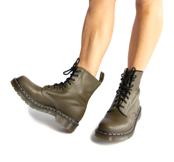 olive green doc martens